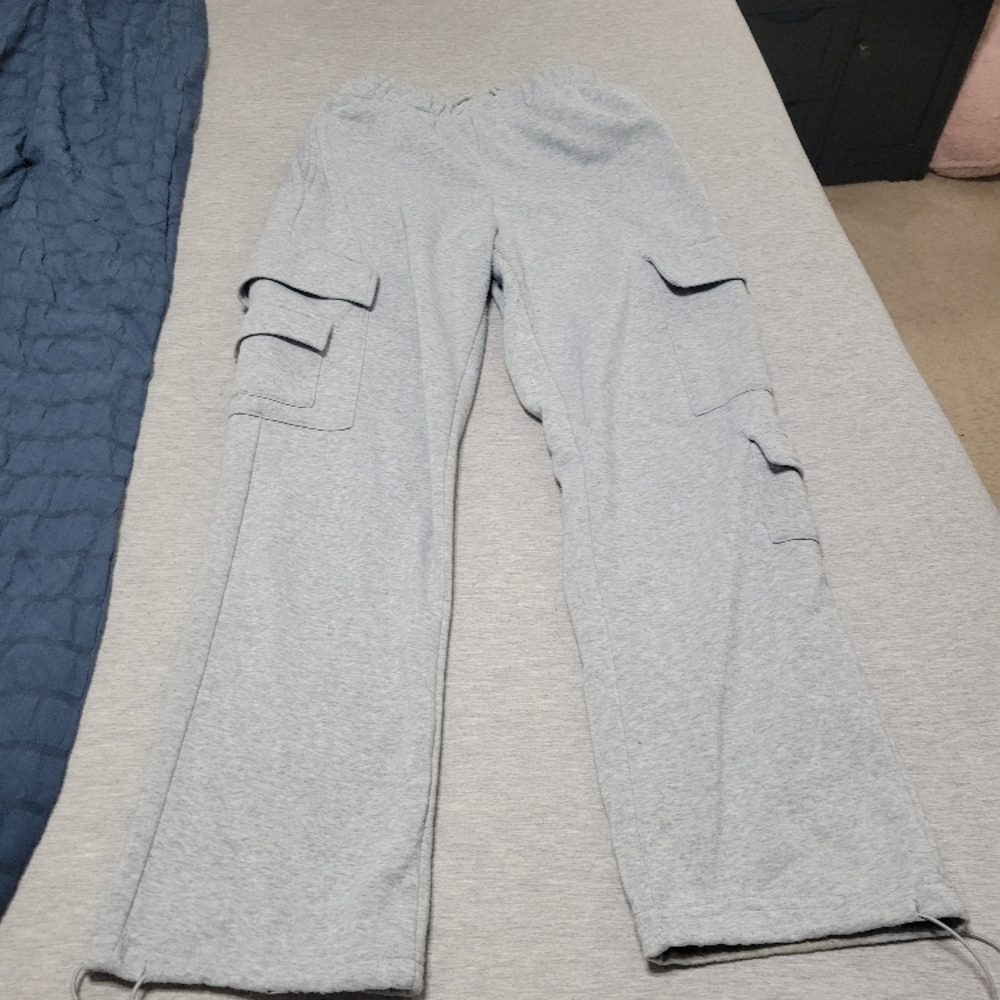 Gray Cargo Pants